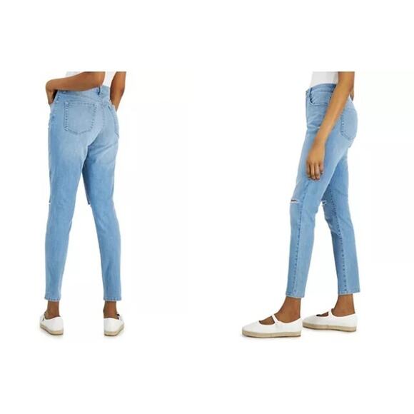 STYLE & CO Jeans Womens Size 16 Blue Curvy-Fit Skinny Mid-Rise Slimming Pockets - Picture 4 of 7